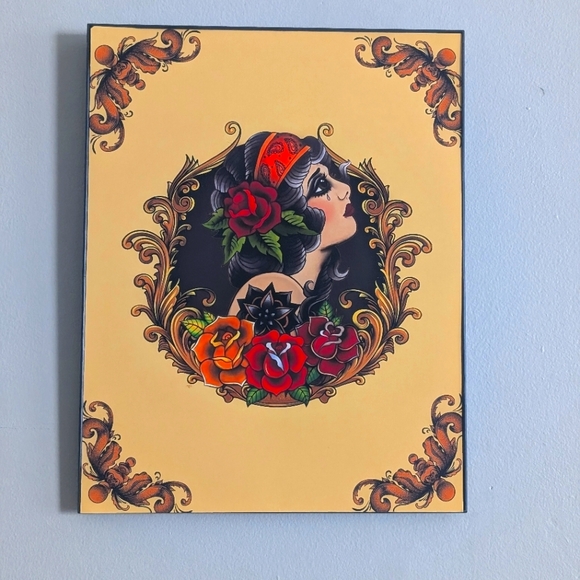 Beautiful Rare 1st Edition Framed Burlesque Lady Art Wall Art - Picture 5 of 5